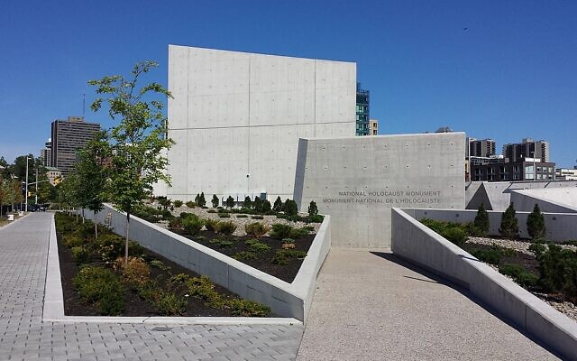 Le Monument national de l’Holocauste d’Ottawa, au Canada. (Crédit : P199 / CC BY-SA 4.0)