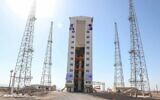 Site de lancement du satellite iranien Zafar. (Crédit : Twitter)