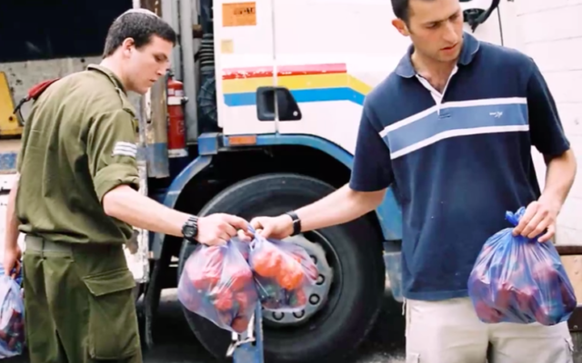 Campagne de distribution de nourriture de l’association Tov Ayin Sud. (Crédit : tovayin.fr)