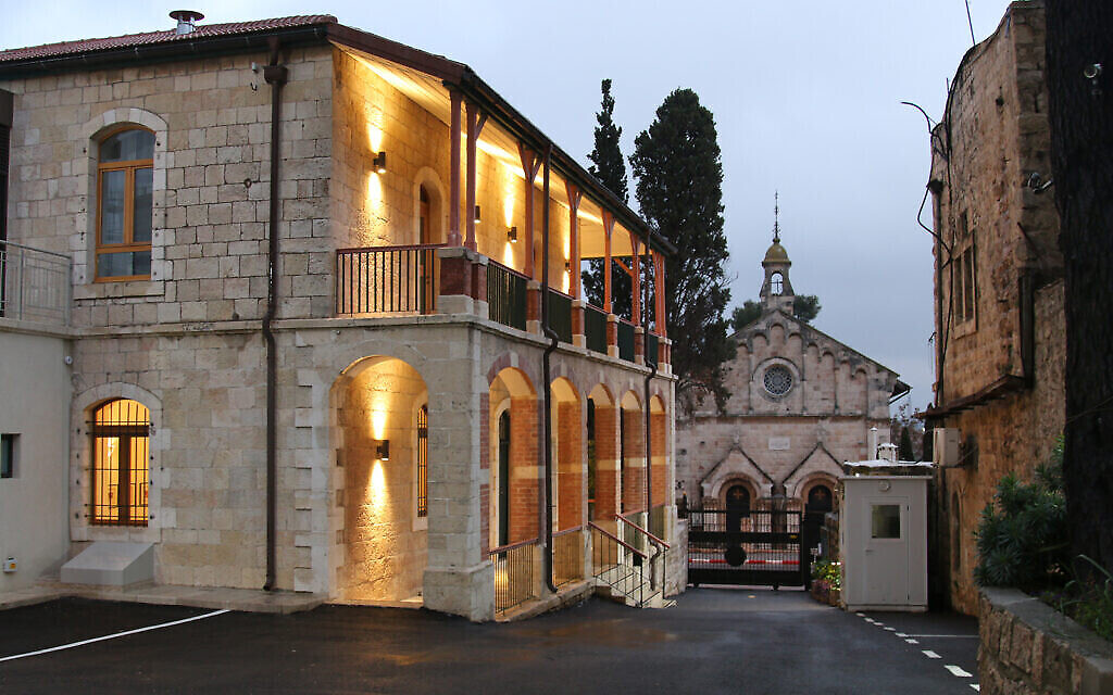 La "Maison basse" de Felm -- mission luthérienne évangélique finnoise de Jérusalem sur Shivtei Yisrael Street. (Crédit : Shmuel Bar-Am)