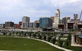 Vue partielle de la ligne d'horizon de Cincinnati. (Crédit : Raymond Boyd/Getty Images via JTA)