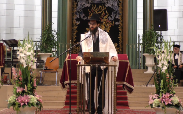 Harold Abraham Weil, grand-rabbin de Strasbourg, en 2017 (Capture écran/YouTube)