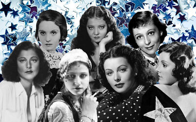 Elisabeth Bergner ( (Division des imprimés et photographies de la librairie du congrès américain via JTA) ; Libby Holman(Crédit : Confetta/Flickr); Ruby Myers (Crédit : Bollywoodirect/Medium); Sylvia Sidney (Crédit : Vintage Everyday); Luise Rainer (Crédit :Paramount/ Wikimedia Commons); Lillian Roth (Crédit :Wikimedia Commons); Hedy Llamarr (Crédit : Silver Screen Collection/Getty Images). (Toutes les images via JTA)