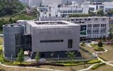 Une vue aérienne montre le laboratoire P4 de l'Institut de virologie du Wuhan dans la province d'Hubei du centre de la chine, le 17 avril 2020. (Photo par Hector RETAMAL / AFP)