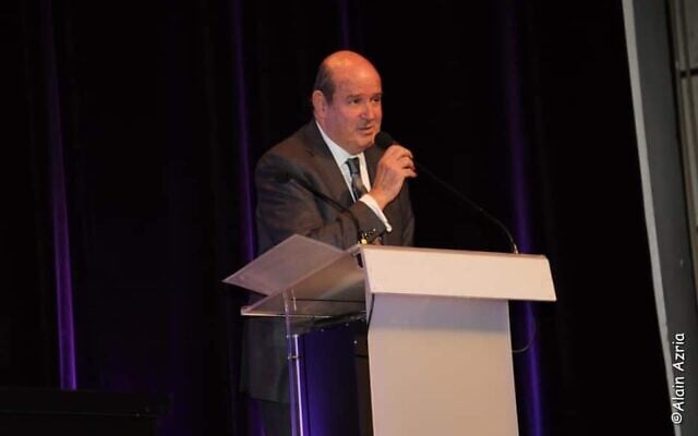 Claude Barouch, président de l’UPJF. (Crédit : UEJF / Twitter / Alain Azria)