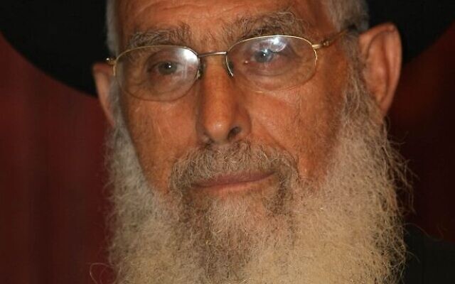 Yaakov Ariel, le grand rabbin de Ramat Gan, en août 2010. (Crédit photo: Kobi Gideon / Flash90)