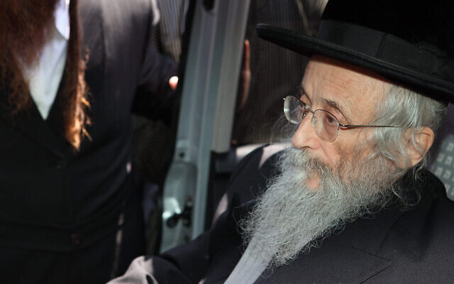 Yitzchok Tuvia Weiss, chef du Conseil orthodoxe de Jérusalem, connu en hébreu Eda Haredit, le 16 juin 2010. (Crédit : Yaakov Naumi/Flash90)