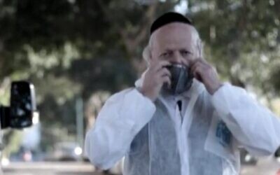Le président de la ZAKA, I'organisation de réponse d'urgence israélienne, Yehuda Meshi Zahav. (Crédit : ZAKA/Lydia Weitzman Communications)