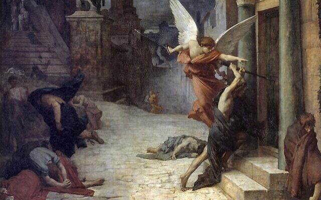 "La peste à Rome" de Jules Elie Delaunay, en 1869. (Crédit : Domaine public)