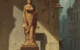 La peinture « Fiat Justitia » de Carl Spitzweg. (Crédit : Domaine public)