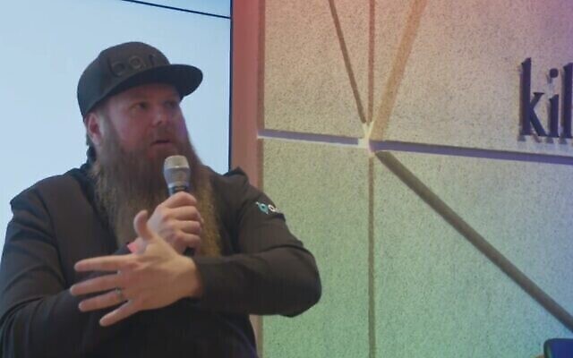 Le fondateur de Banjo Damien Patton à Salt Lake City, le 31 mai 2019 (Caprure écran/YouTube)