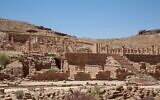 La cité antique de Pétra en Jordanie vidée de ses touristes en raison de la pandémie de coronavirus, le 1er juin 2020. (Photo by Khalil MAZRAAWI / AFP)