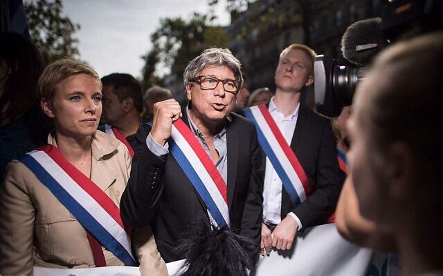 Éric Coquerel, Clémentine Autain et Adrien Quatennens à la marche du 21 septembre 2017 contre la réforme du code du travail. (Crédit : Drutchy2017 / CC BY-SA 4.0) Éric Coquerel, Clémentine Autain et Adrien Quatennens à la marche du 21 septembre 2017 contre la réforme du code du travail. (Crédit : Drutchy2017 / CC BY-SA 4.0)
