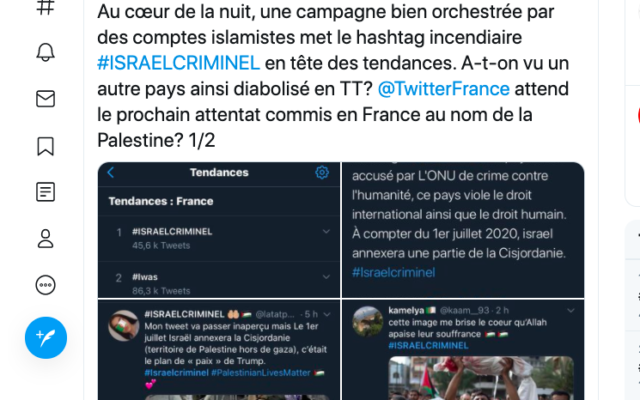 Capture d'écran d'un tweet du compte InfoEquitable.
