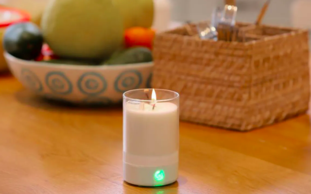 La bougie connectée Candletouch. (Crédit : Candletouch)