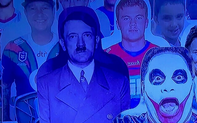 L'image photoshopée apparue dans l'émission "Fox League" dimanche soir. (Capture d'écran Fox Sports) L'image photoshopée apparue dans l'émission "Fox League" dimanche soir. (Capture d'écran Fox Sports)