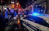 Une manifestation à Jérusalem contre les meurtres policiers de Iyad Halak et George Floyd, le 2 juin 2020. (Olivier Fitoussi/Flash90)