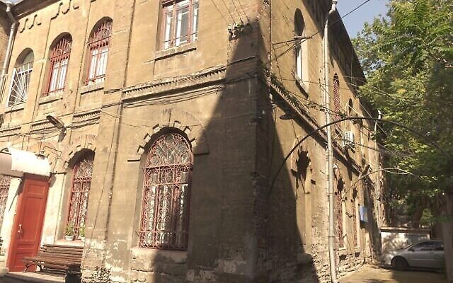 Photo non datée montrant l'extérieur du JCC Migdal à Odessa, à l'origine une synagogue construite en 1909. (Avec l'aimable autorisation de Kira Verkhovsky)