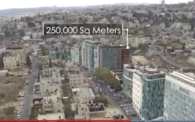 Le projet de développement high-tech du Silicon Wadi à Wadi Joz, Jérusalem Est. (Capture d'écran de la vidéo de promotion de la municipalité de Jérusalem)