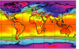 Un carte montrant la zone tempérée, soulignée en rouge, où le virus disposait de bonnes conditions climatiques pour se développer, selon une étude publiée le 11 juin 2020. (CC-BY Sajadi MM et al. JAMA Network Open)