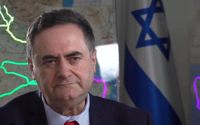 Le ministre des Finances Israel Katz, le 17 juin 2020 (Capture d'écran : Kan)