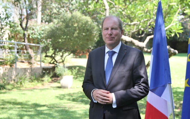 Eric Danon, ambassadeur de France en Israël, depuis septembre 2019. (Autorisation de l'Ambassade de France à Tel Aviv)