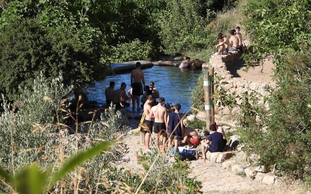 Le ruisseau Lavan, aux abords de Jérusalem (Crédit : Dov Greenblat, Society for the Protection of Nature in Israel) Le ruisseau Lavan, aux abords de Jérusalem (Crédit : Dov Greenblat, Society for the Protection of Nature in Israel)