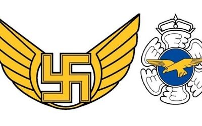 L'ancien emblème de de l'armée de l'Air finlandaise comprenant une croix gammée (Ministère de la Défense finlandais)