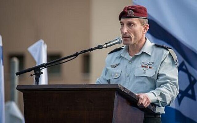 Le major général Amir Baram, chef du Commandement Nord de l'armée et chef des écoles militaires de l'armée israélienne, sur une photographie non datée. (Armée israélienne)