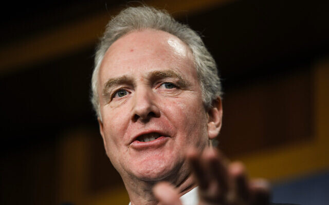 Le sénateur Chris Van Hollen, Démocrate du Maryland, le 16 janvier 2020. (AP Photo/Matt Rourke)