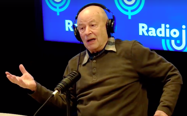 Semyon Mirsky au micro de Radio J en janvier 2020. (Capture d’écran Facebook)