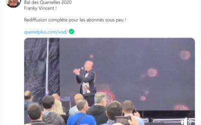 Un tweet de Dieudonné dans lequel il annonce la participation du chanteur Francky Vincent à son « Bal des quenelles » 2020. (Crédit : Twitter)