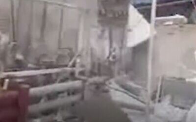 Capture d'écran d'une vidéo sur la scène de l'explosion d'une usine au sud de Téhéran, Iran, le 7 juillet 2020. (Agence de presse Mehr)