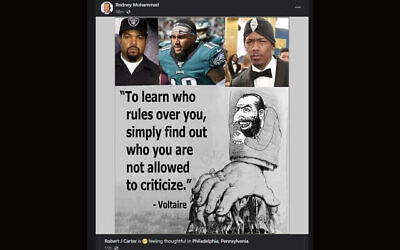 Cette publication du responsable du bureau du NAACP à Philadelphie a donné lieu à des appels à sa démission. (Facebook)