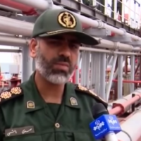 Le commandant de la marine des Gardiens de la révolution iraniens, l'amiral Alireza Tangsiri (Capture d'écran/YouTube)