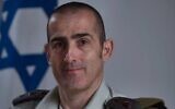 Le colonel Doron Ben-Barak, qui a été nommé pour servir au poste de prochain censeur militaire, le 9 juillet 2020 (Armée israélienne)