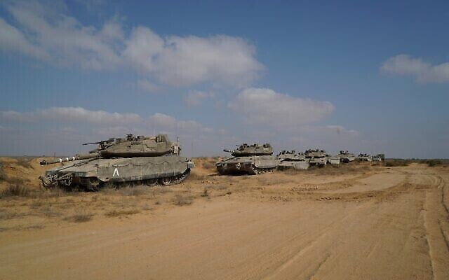 Des chars de l'unité fantôme de l'armée israélienne participent à un exercice d'entraînement d'une semaine, en juillet 2020. (Armée israélienne)