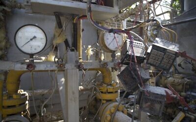 Une photographie prise le 7 juillet 2020 montre le site d'une explosion d'une usine d'oxygène dans la ville de 
 Baqershahr, au sud de la capitale Tehéran (Mehdi KHANLARI / FARS NEWS / AFP)