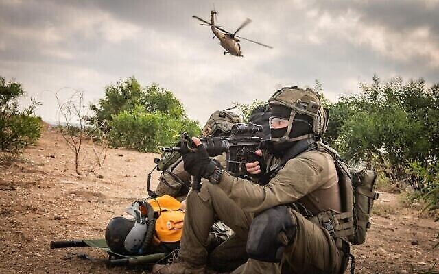 Des soldats de l'Unité 669 d'élite de l'Armée de l'Air israélienne participent à un exercice sur cette photo sans date. (Armée israélienne)