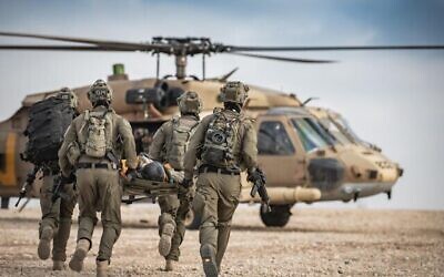 Des soldats de l'Unité 669 d'élite de l'Armée de l'Air israélienne participent à un exercice sur cette photo sans date. (Armée israélienne)