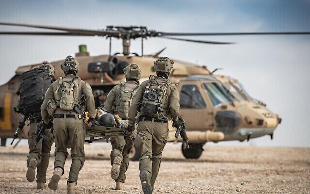 Des soldats de l'Unité 669 d'élite de l'Armée de l'Air israélienne participent à un exercice sur cette photo sans date. (Armée israélienne)