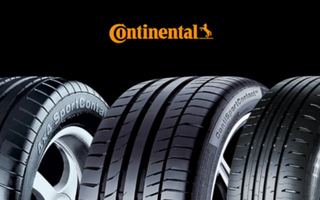 Image publicitaire de la marque de pneus Continental. (Crédit : Continental)