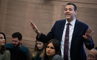 Le député Likud Miki Zohar lors d'une réunion à la Knesset, le 13 janvier 2020. (Hadas Parush/Flash90)