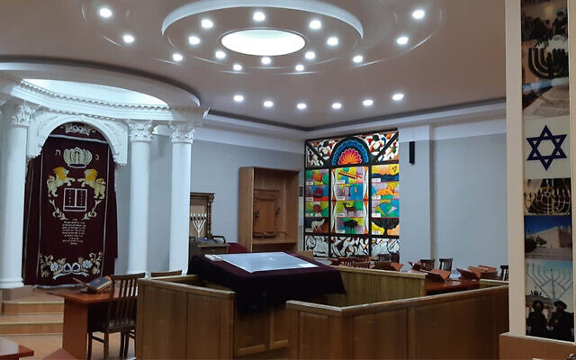 La synagogue ashkénaze de Tashkent, en Ouzbékistan. (Autorisation/L'Chaim via JTA)