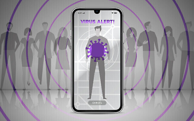 Image illustrative d'une application de traçage du coronavirus (iStock)