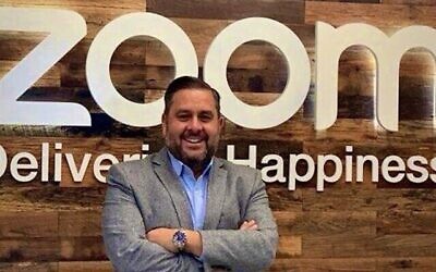 Mitch Tarica est le directeur des ventes pour l'Amérique du Nord chez Zoom . (Autorisation :  Tarica via JTA)