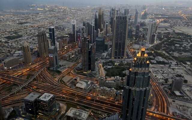 Une vue de Dubaï, aux Emirats arabes unis, le 29 septembre 2018 (Crédit :Aijaz Rahi/AP)