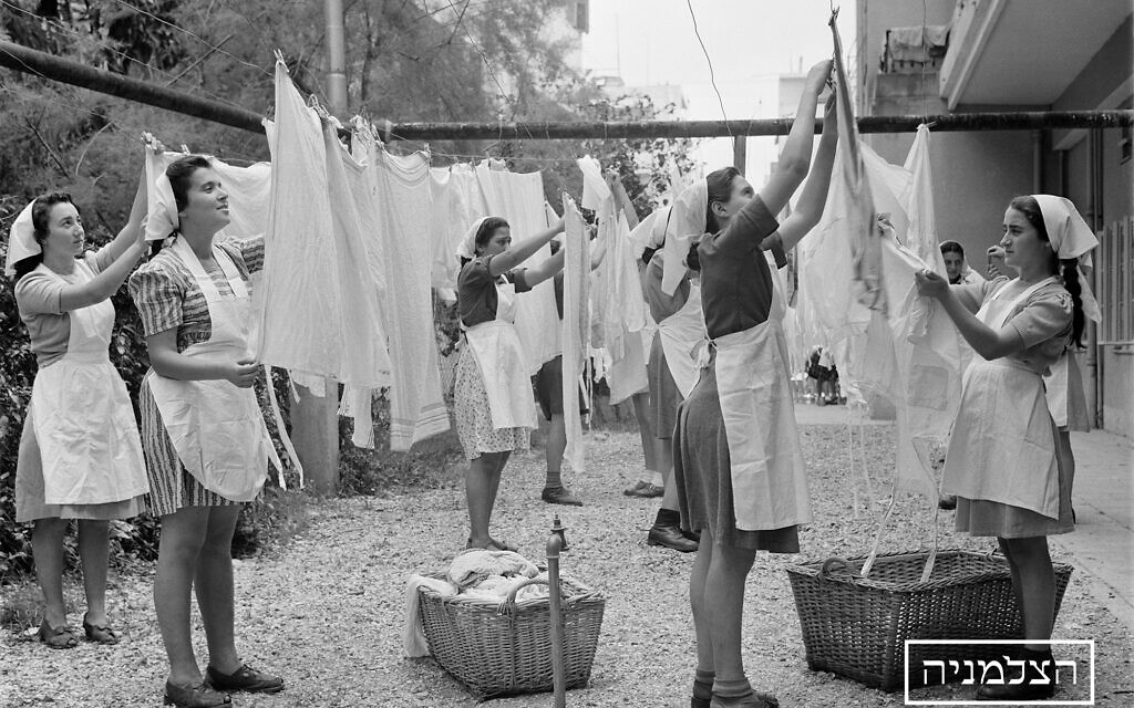 Du linge qui sèche dans l'Israël pré-État (Autorisation : The Photo House)