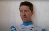 Le coureur cycliste suisse Patrick Schelling, de l'équipe israélienne Israel Start-Up Nation. (Capture écran/YouTube)