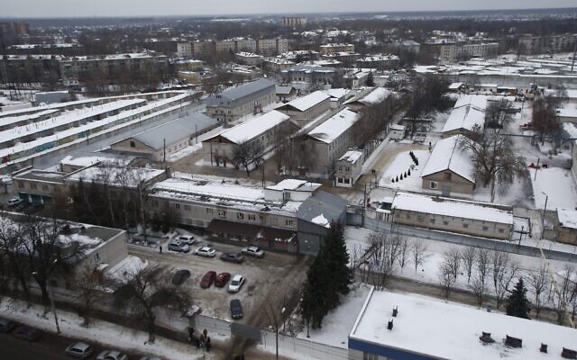 Vu aérienne de la colonie pénae de Nizhny Novgorod, en Russie, le 20 décembre 2013. (Crédit : AP Photo/Denis Tyrin) Vu aérienne de la colonie pénae de Nizhny Novgorod, en Russie, le 20 décembre 2013. (Crédit : AP Photo/Denis Tyrin)